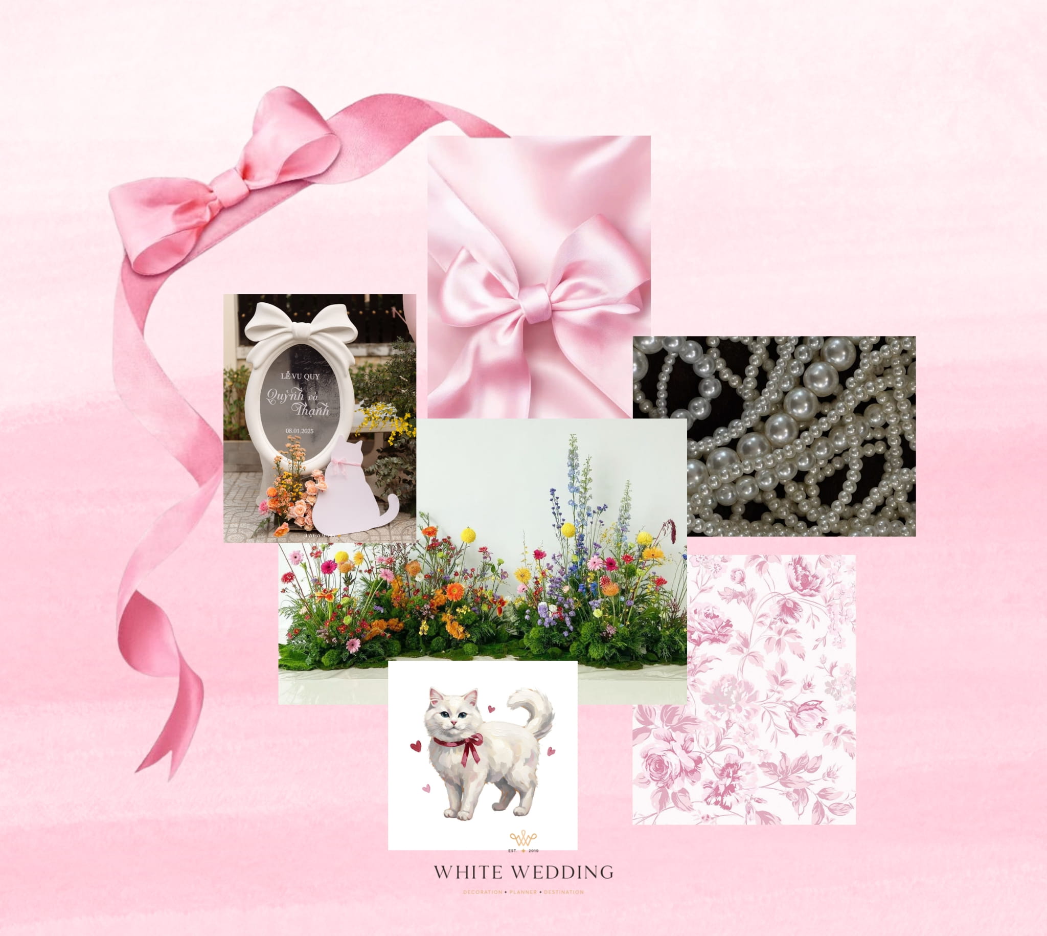 Nơ & Mèo 5 batch trang tri le gia tien no va meo white wedding 1 1