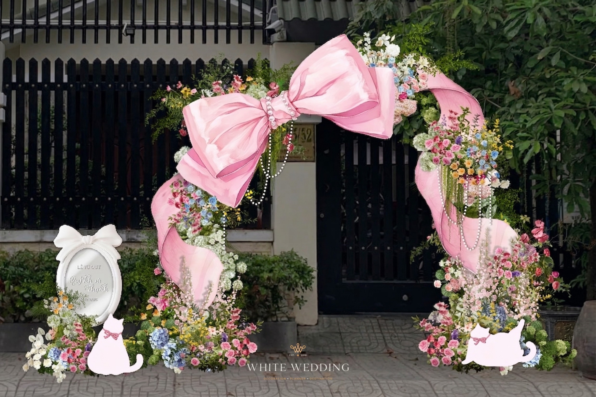 batch trang tri le gia tien no va meo white wedding 2 2