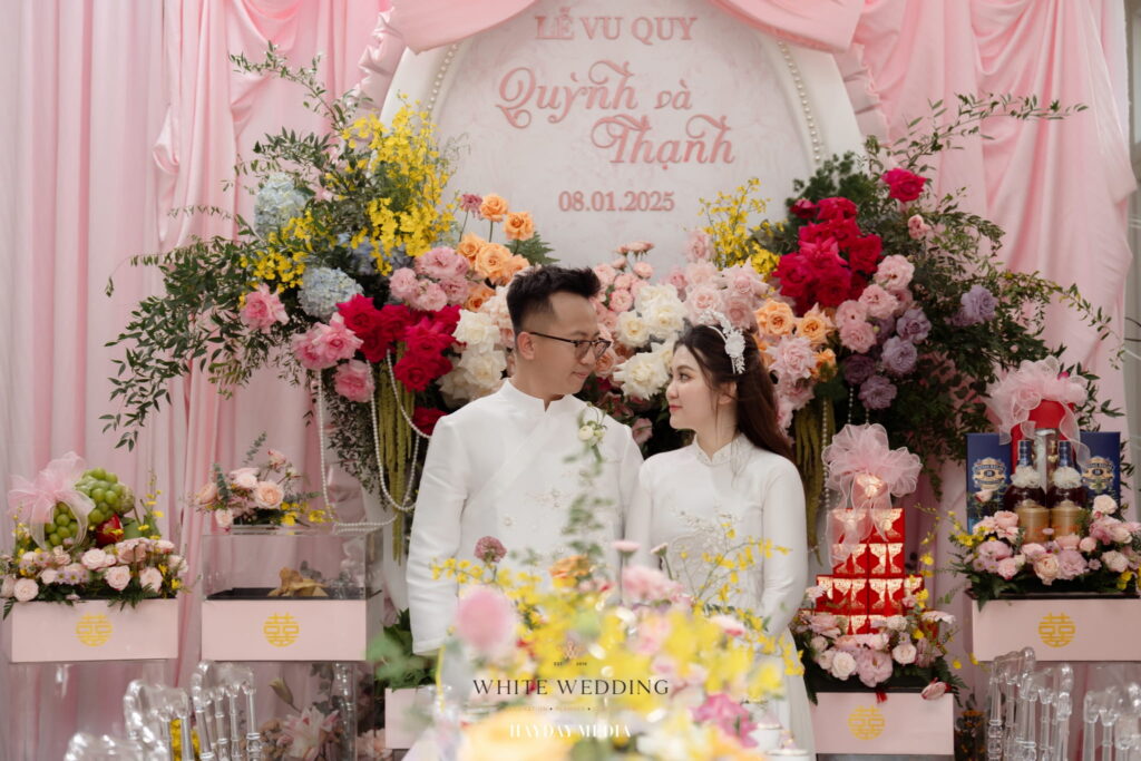 Nơ & Mèo 27 batch trang tri le gia tien no va meo white wedding 7