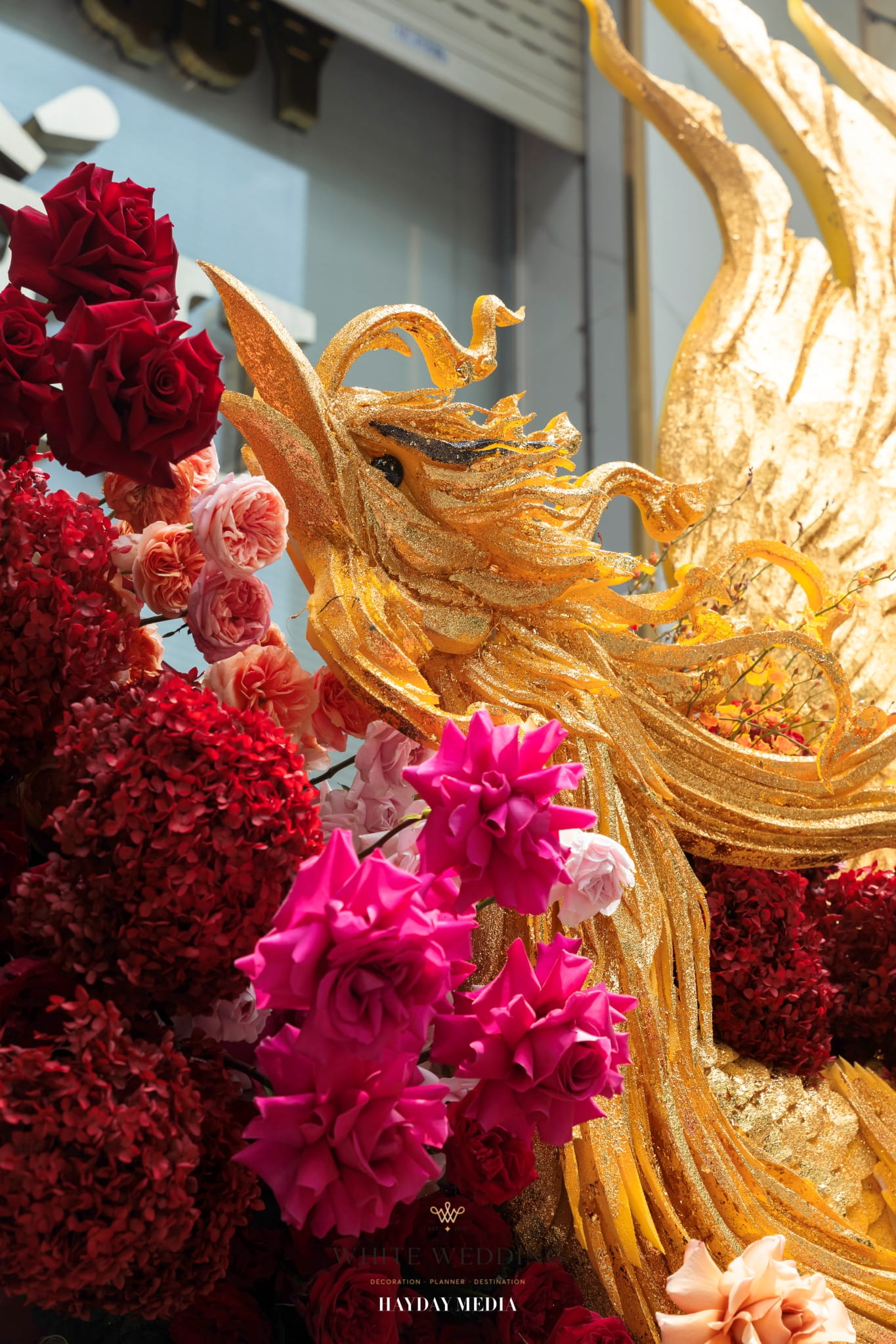 Song Phụng Chầu Nguyệt 15 batch trang tri le gia tien song phung chau nguyet white wedding 13