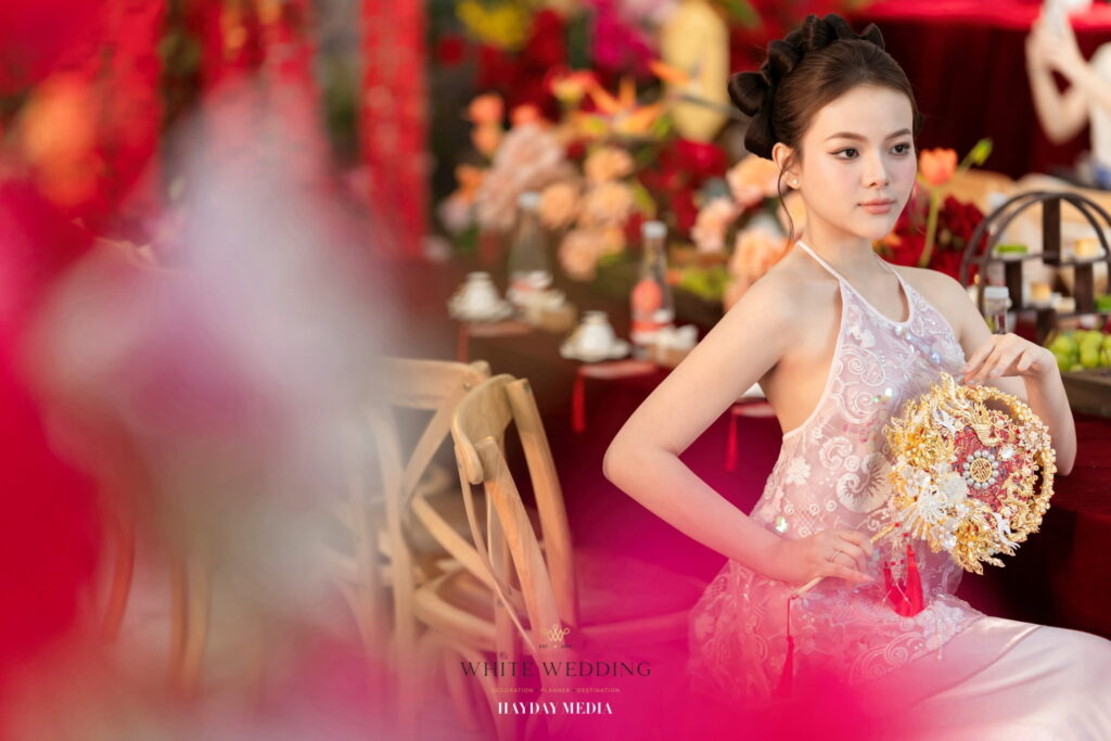 Song Phụng Chầu Nguyệt 39 batch trang tri le gia tien song phung chau nguyet white wedding 18