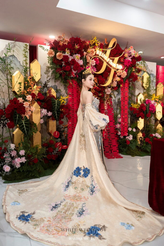 Song Phụng Chầu Nguyệt 42 batch trang tri le gia tien song phung chau nguyet white wedding 23