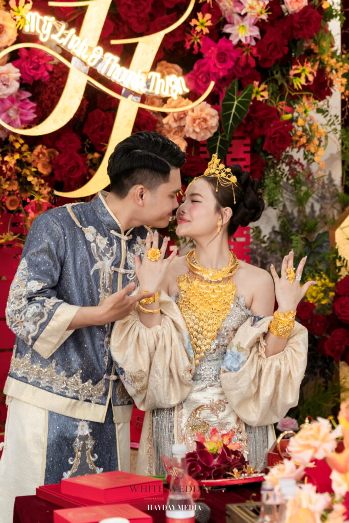 Song Phụng Chầu Nguyệt 40 batch trang tri le gia tien song phung chau nguyet white wedding 32