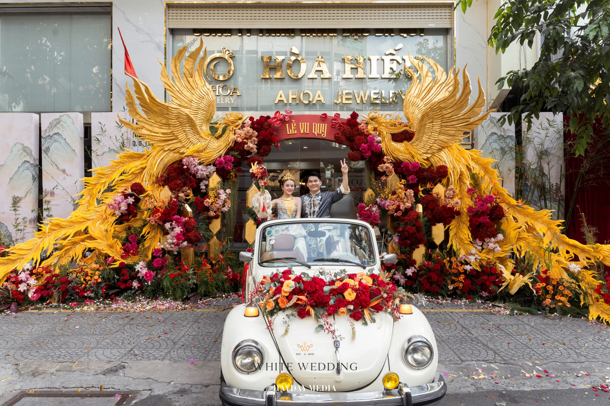 Song Phụng Chầu Nguyệt 19 batch trang tri le gia tien song phung chau nguyet white wedding 40 1