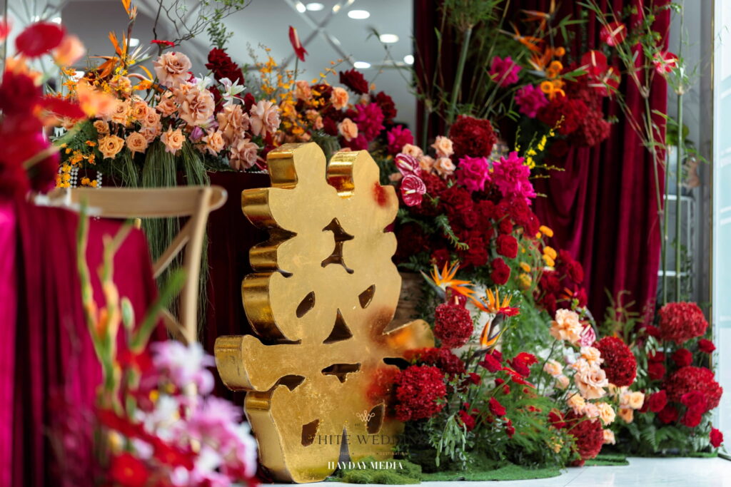 Song Phụng Chầu Nguyệt 24 batch trang tri le gia tien song phung chau nguyet white wedding 45