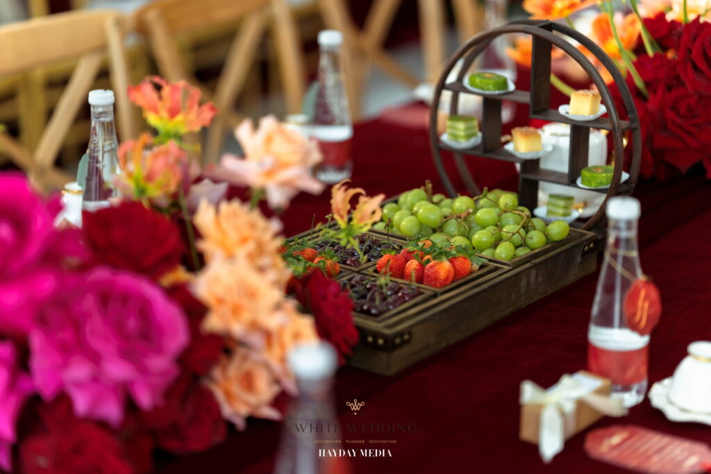 Song Phụng Chầu Nguyệt 25 batch trang tri le gia tien song phung chau nguyet white wedding 55