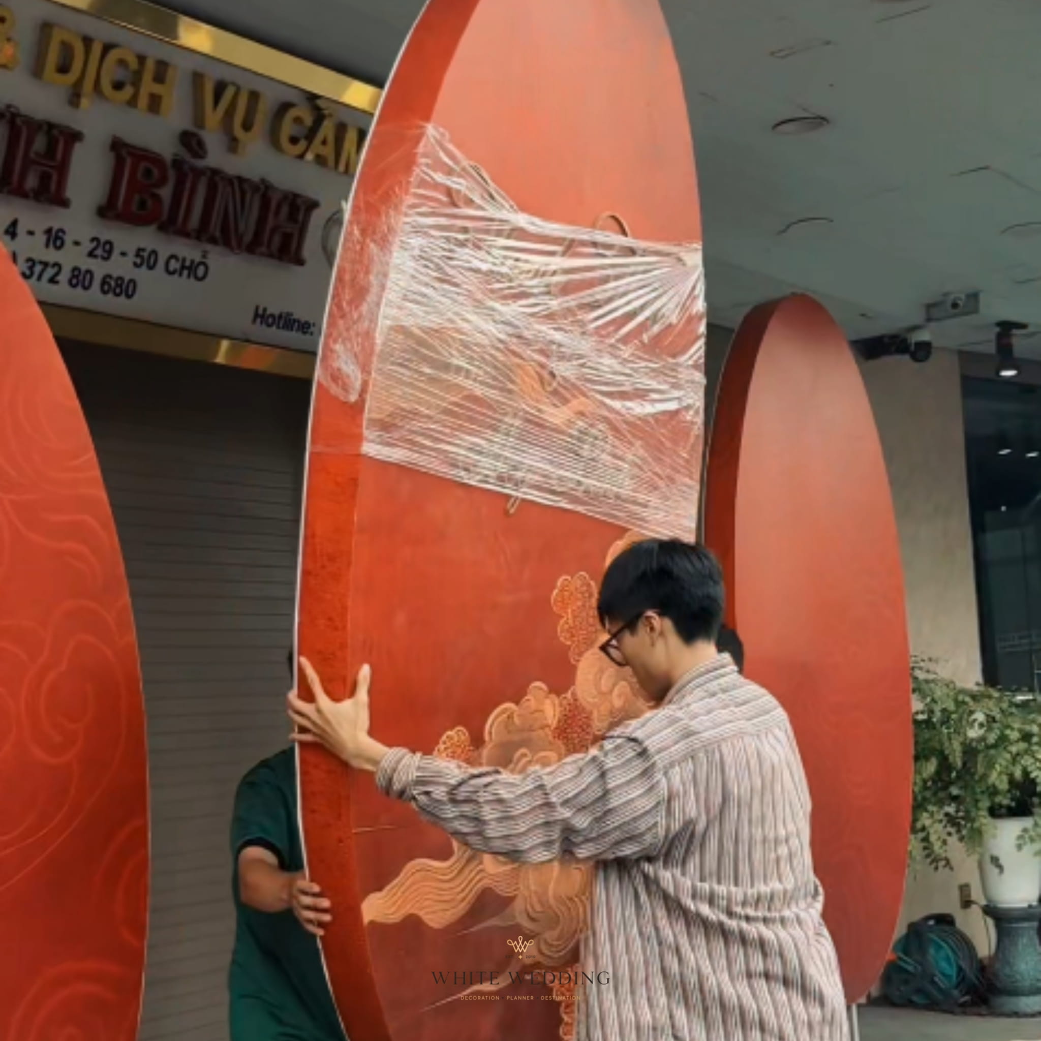 Song Phụng Chầu Nguyệt 10 batch trang tri le gia tien song phung chau nguyet white wedding 75