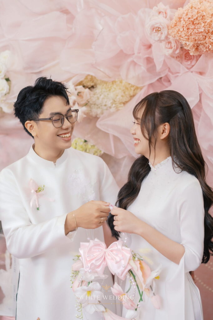 Fleur Ribbon 30 trang tri le dinh hon fleur ribbon white wedding 24 1