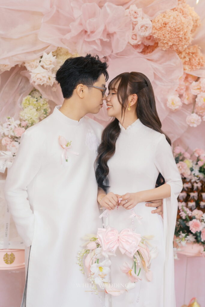 Fleur Ribbon 31 trang tri le dinh hon fleur ribbon white wedding 25 1