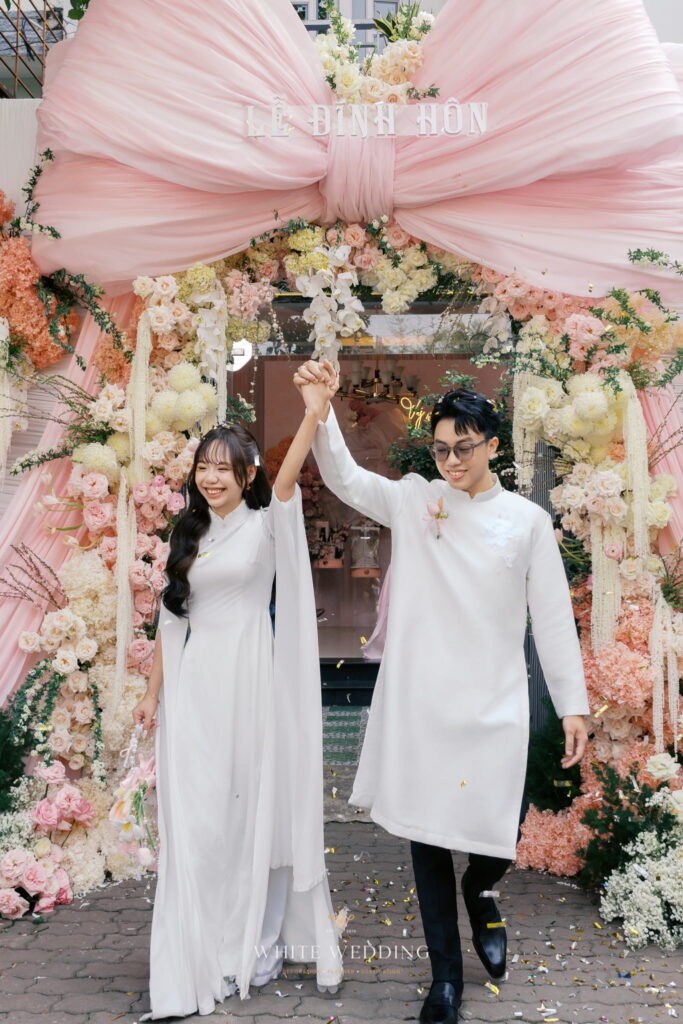 Fleur Ribbon 33 trang tri le dinh hon fleur ribbon white wedding 31 2