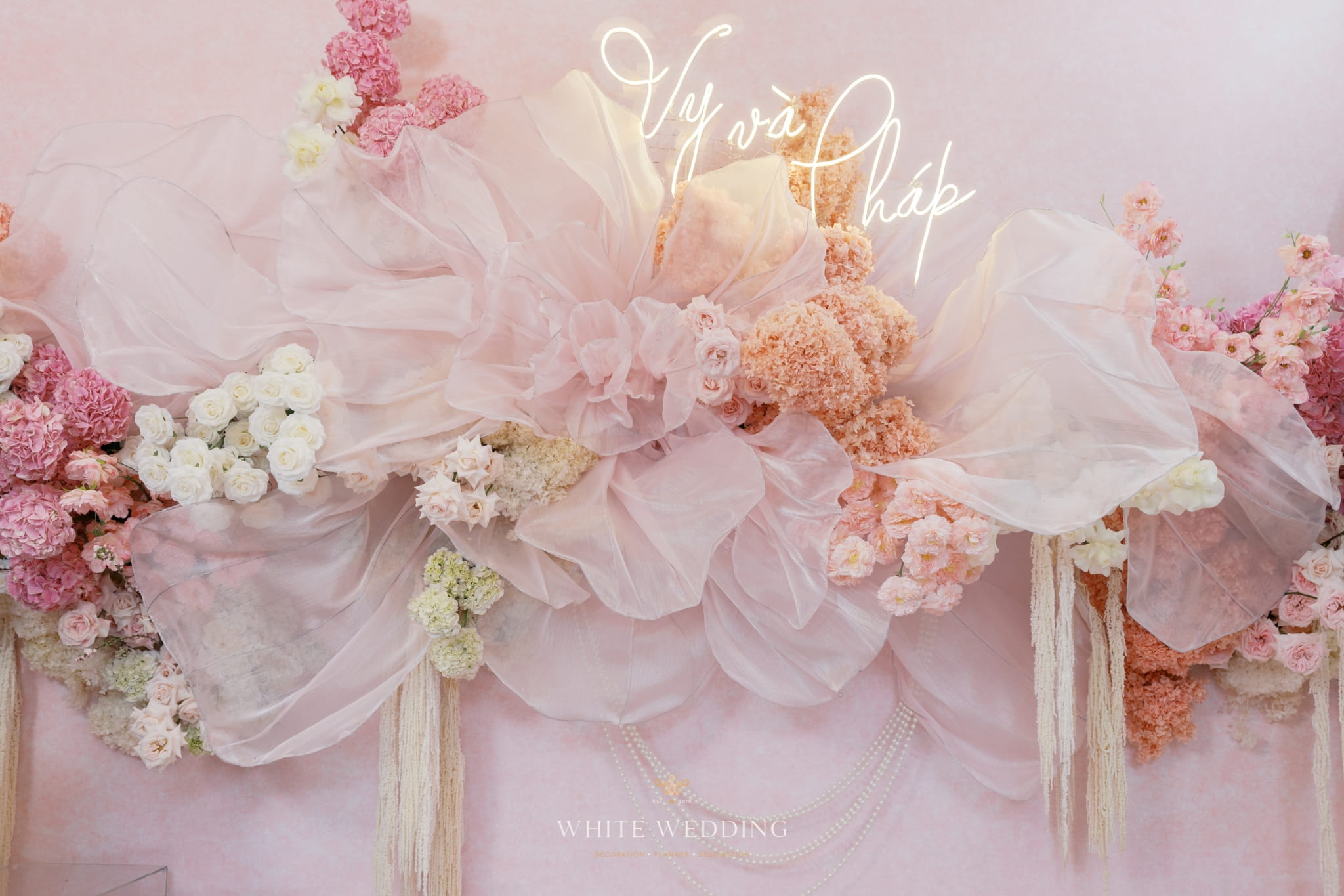 Fleur Ribbon 17 trang tri le dinh hon fleur ribbon white wedding 5 2