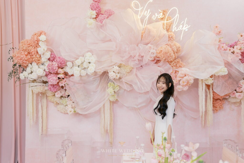 Fleur Ribbon 29 trang tri le dinh hon fleur ribbon white wedding 8 3