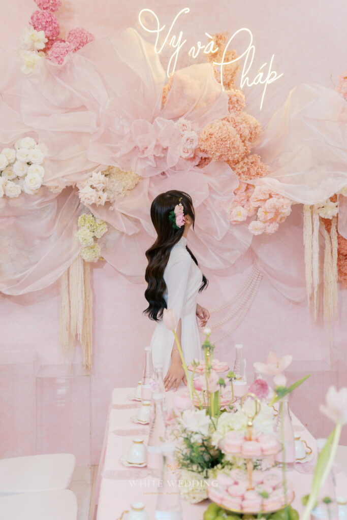 Fleur Ribbon 21 trang tri le dinh hon fleur ribbon white wedding 9 2