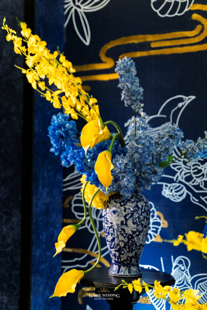 Hỷ Lễ Môn Đình 24 trang tri le gia tien hy le mon dinh white wedding 12