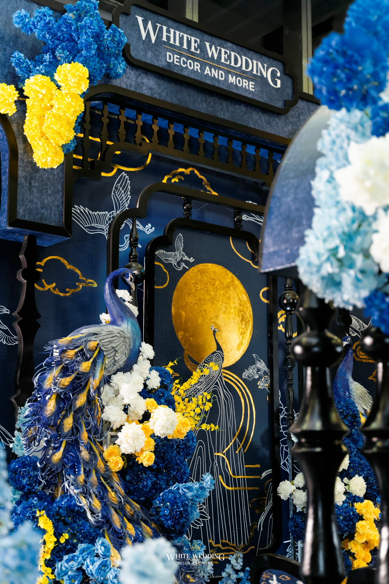 Hỷ Lễ Môn Đình 16 trang tri le gia tien hy le mon dinh white wedding 13