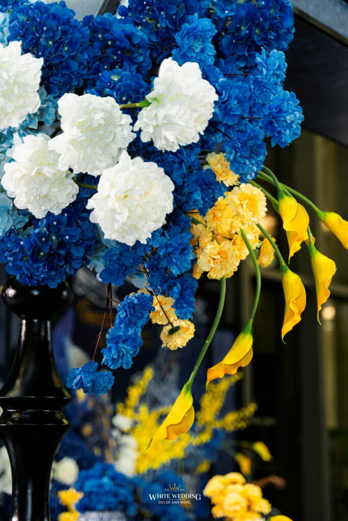 Hỷ Lễ Môn Đình 25 trang tri le gia tien hy le mon dinh white wedding 14