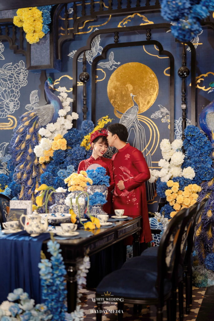 Hỷ Lễ Môn Đình 28 trang tri le gia tien hy le mon dinh white wedding 16
