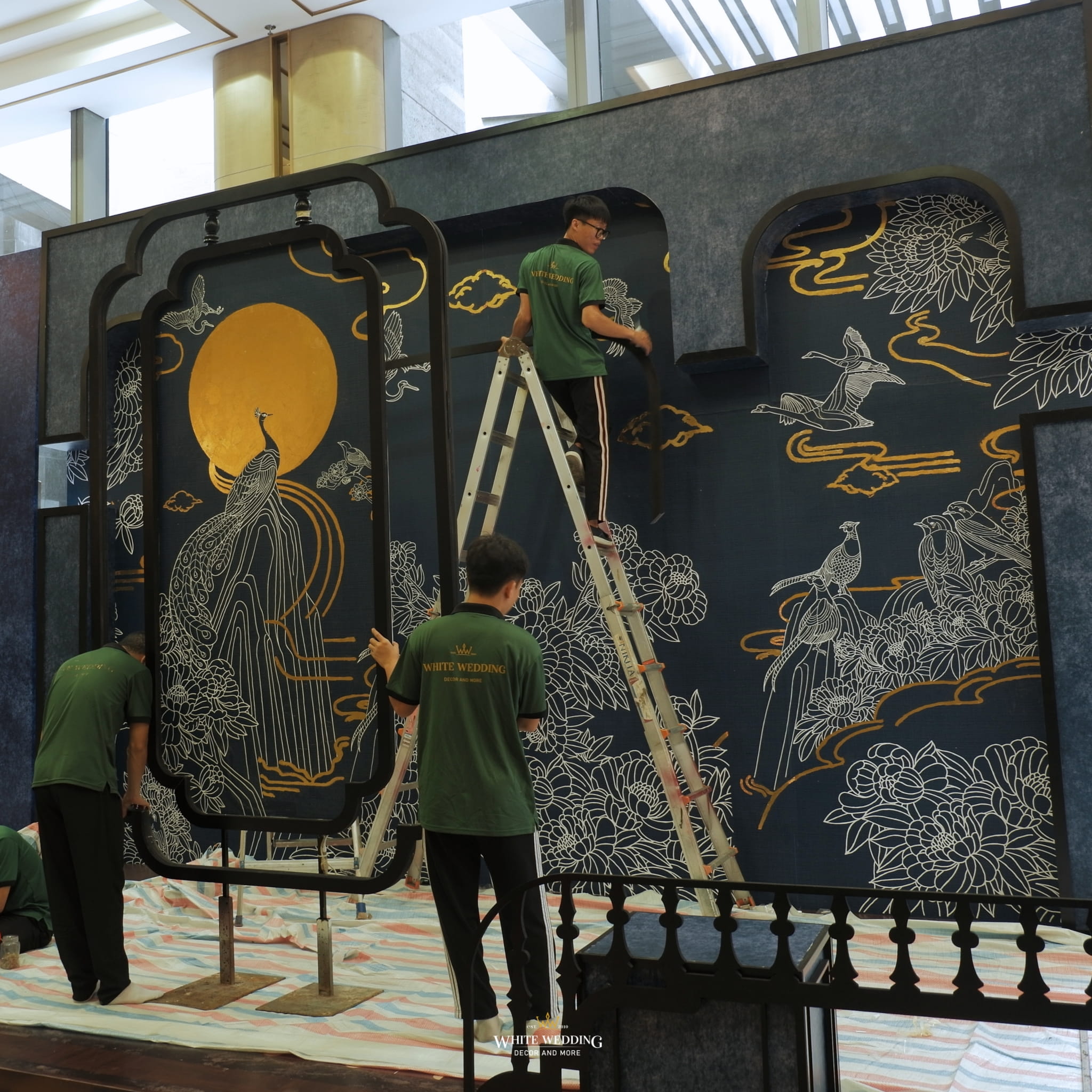 Hỷ Lễ Môn Đình 7 trang tri le gia tien hy le mon dinh white wedding 26