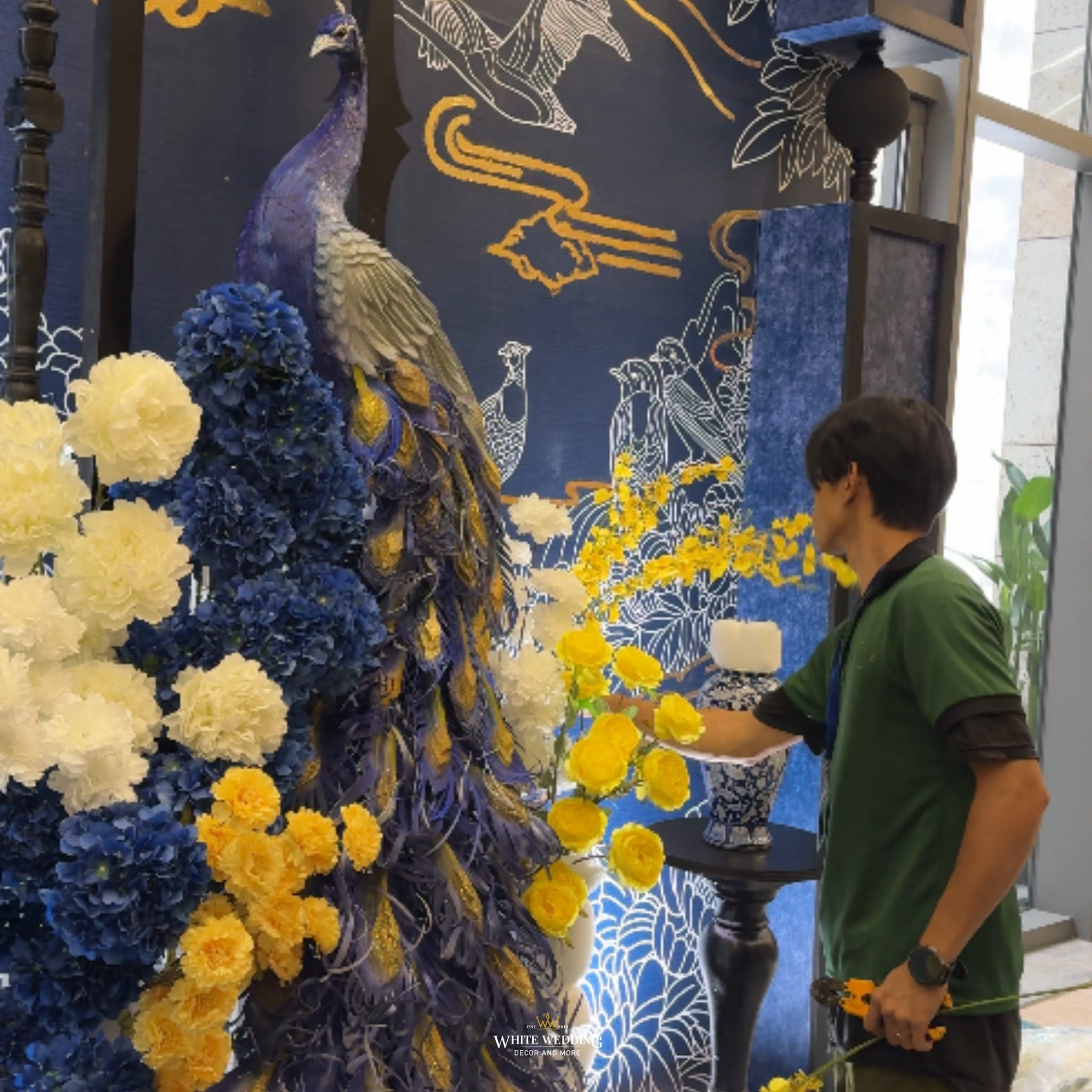 Hỷ Lễ Môn Đình 10 trang tri le gia tien hy le mon dinh white wedding 31