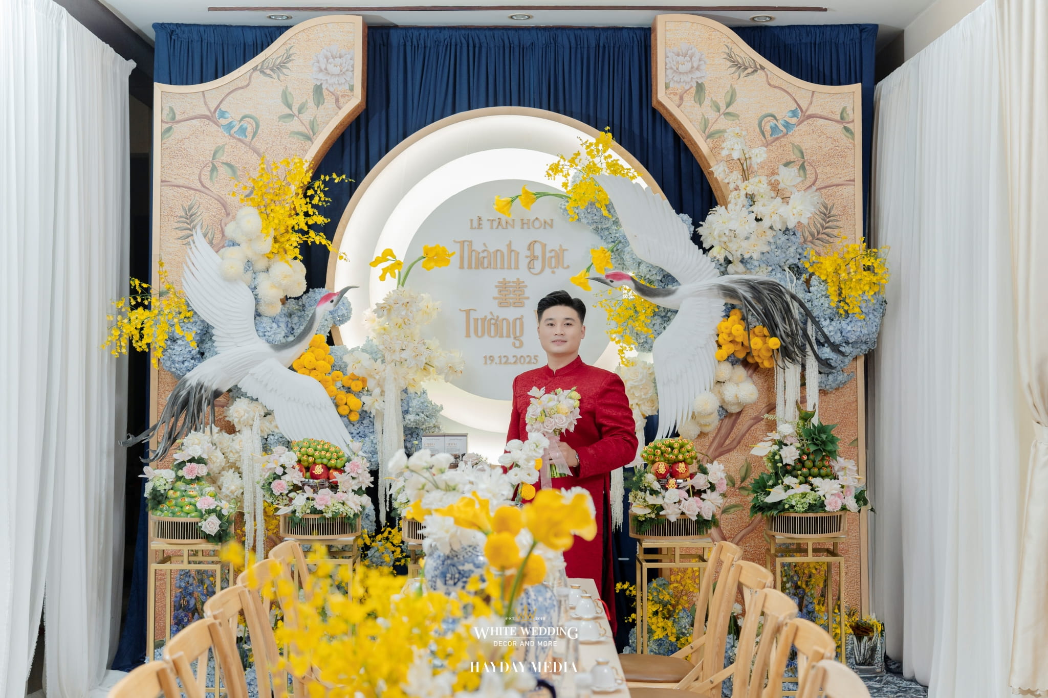 Se Duyên 17 trang tri le gia tien se duyen white wedding 7