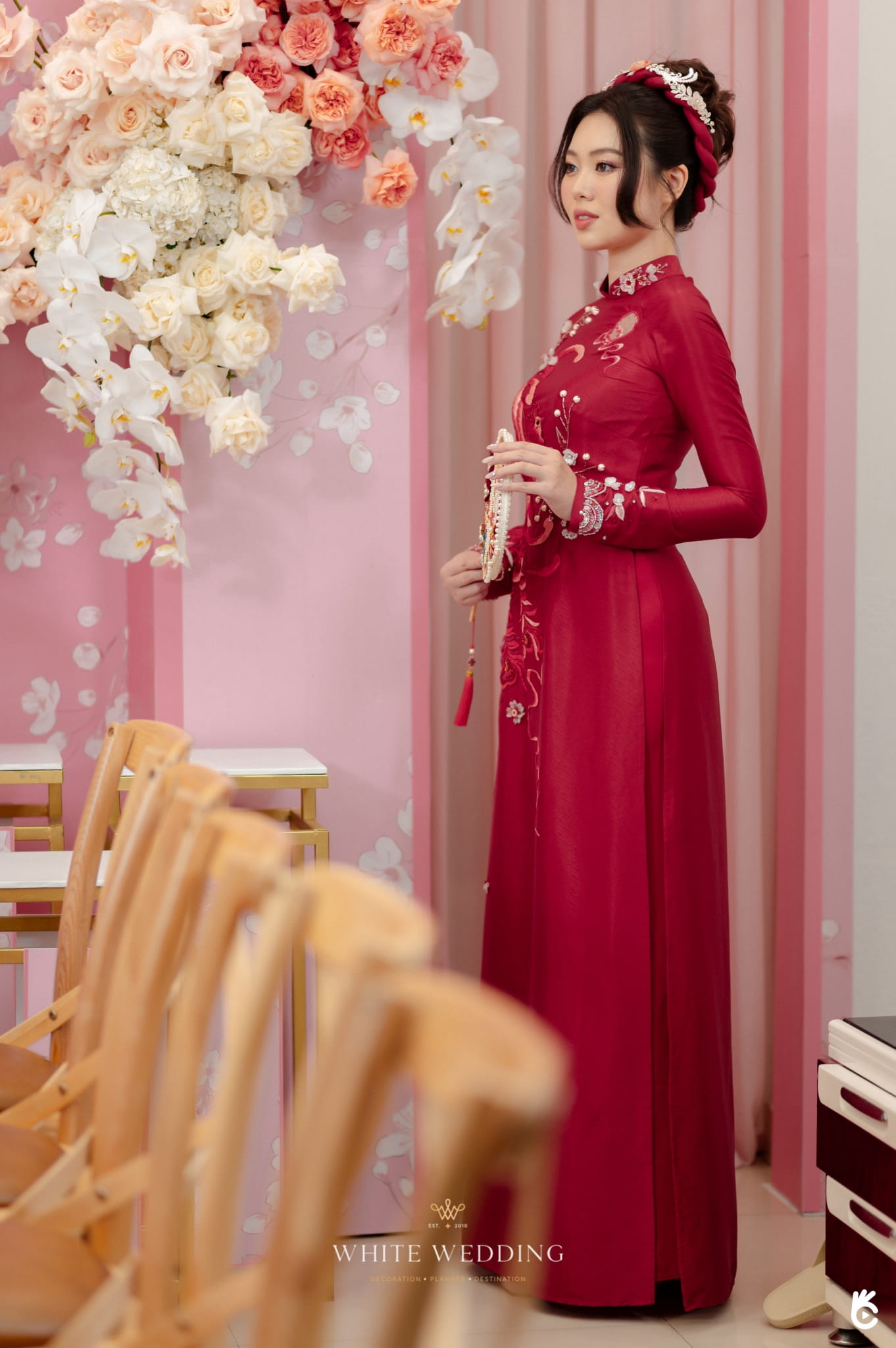 Elegantly Sweet 3 trang tri le gia tien elegantly sweet white wedding 7 1