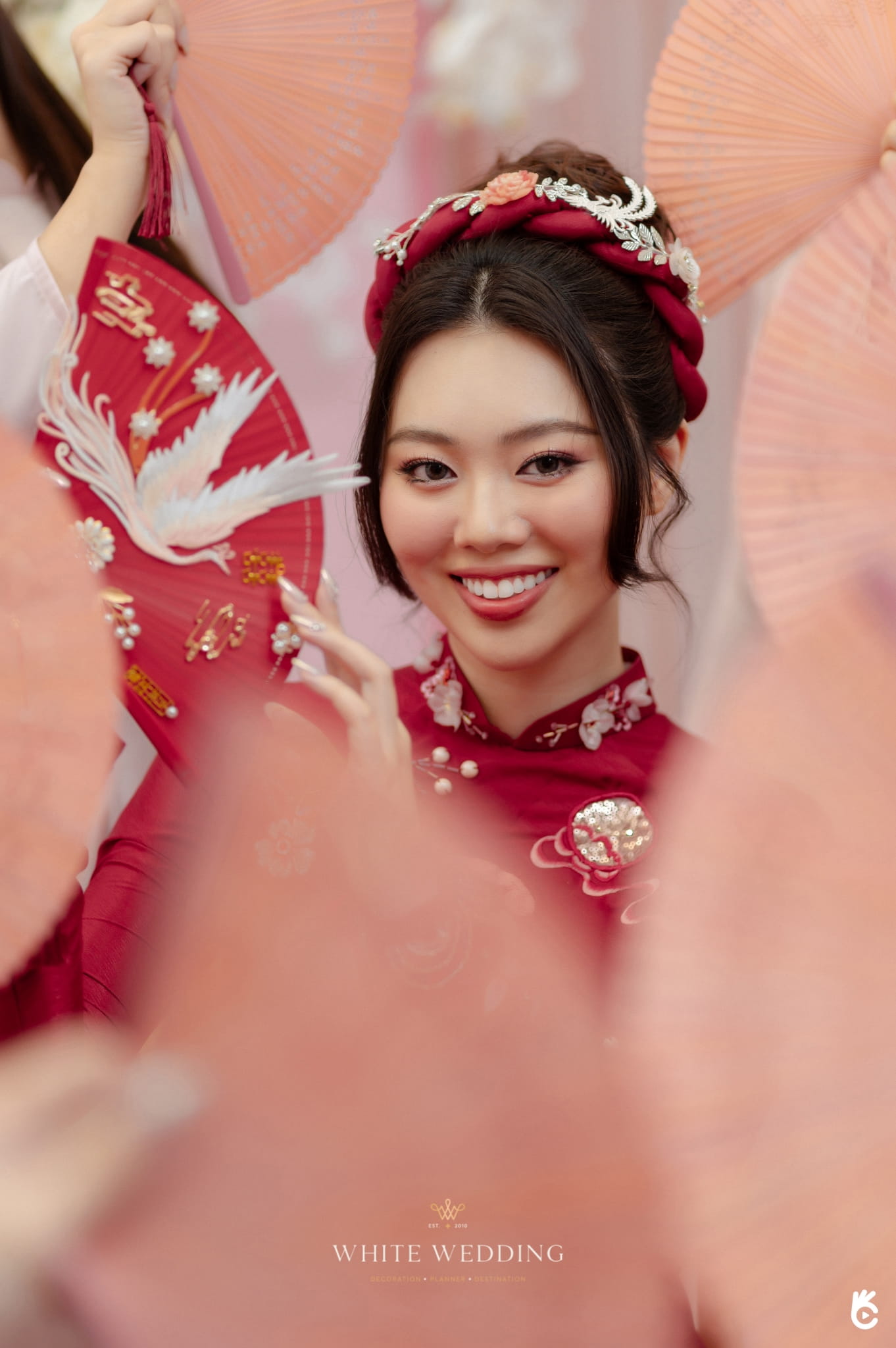 Elegantly Sweet 14 trang tri le gia tien elegantly sweet white wedding 9 1