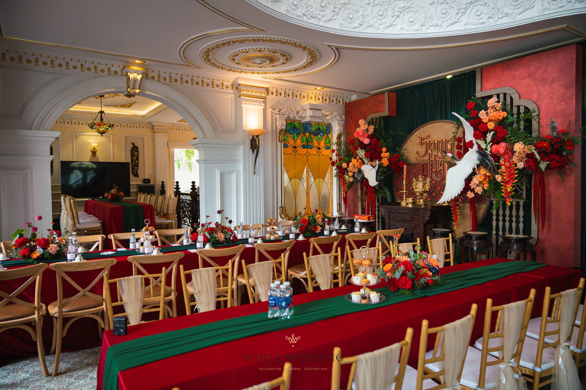 trang tri le gia tien huyen sac thien dieu white wedding 25