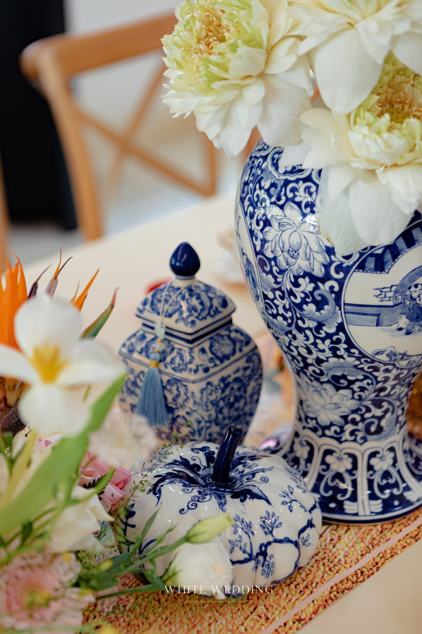 Khổng Tước 5 trang tri le gia tien khong tuoc white wedding 36 1