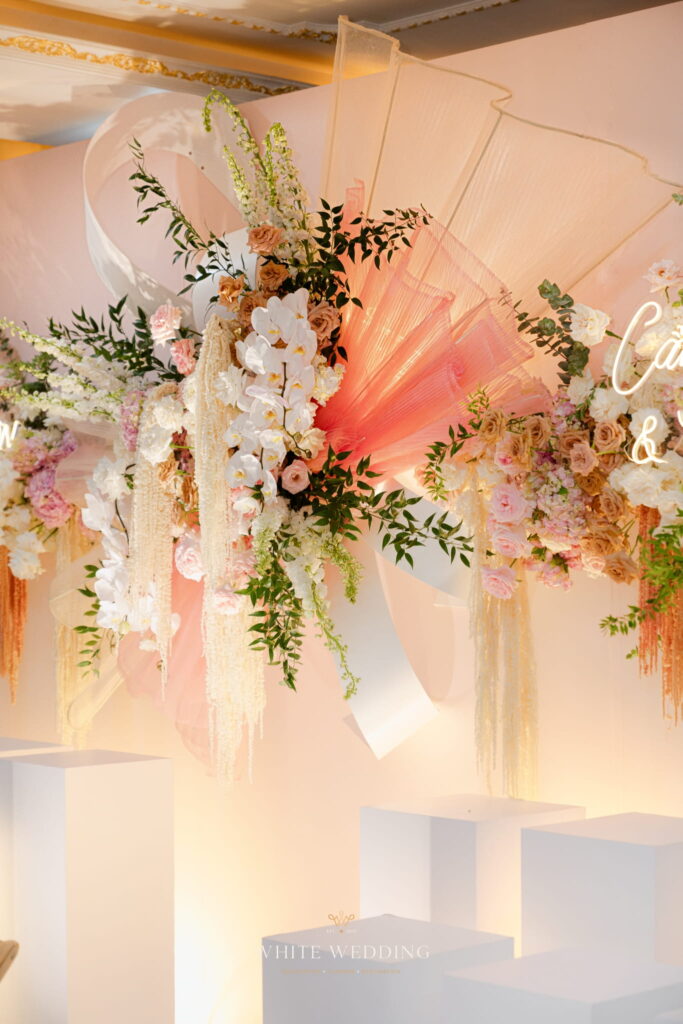 trang tri le gia tien sunset peach white wedding 47 2