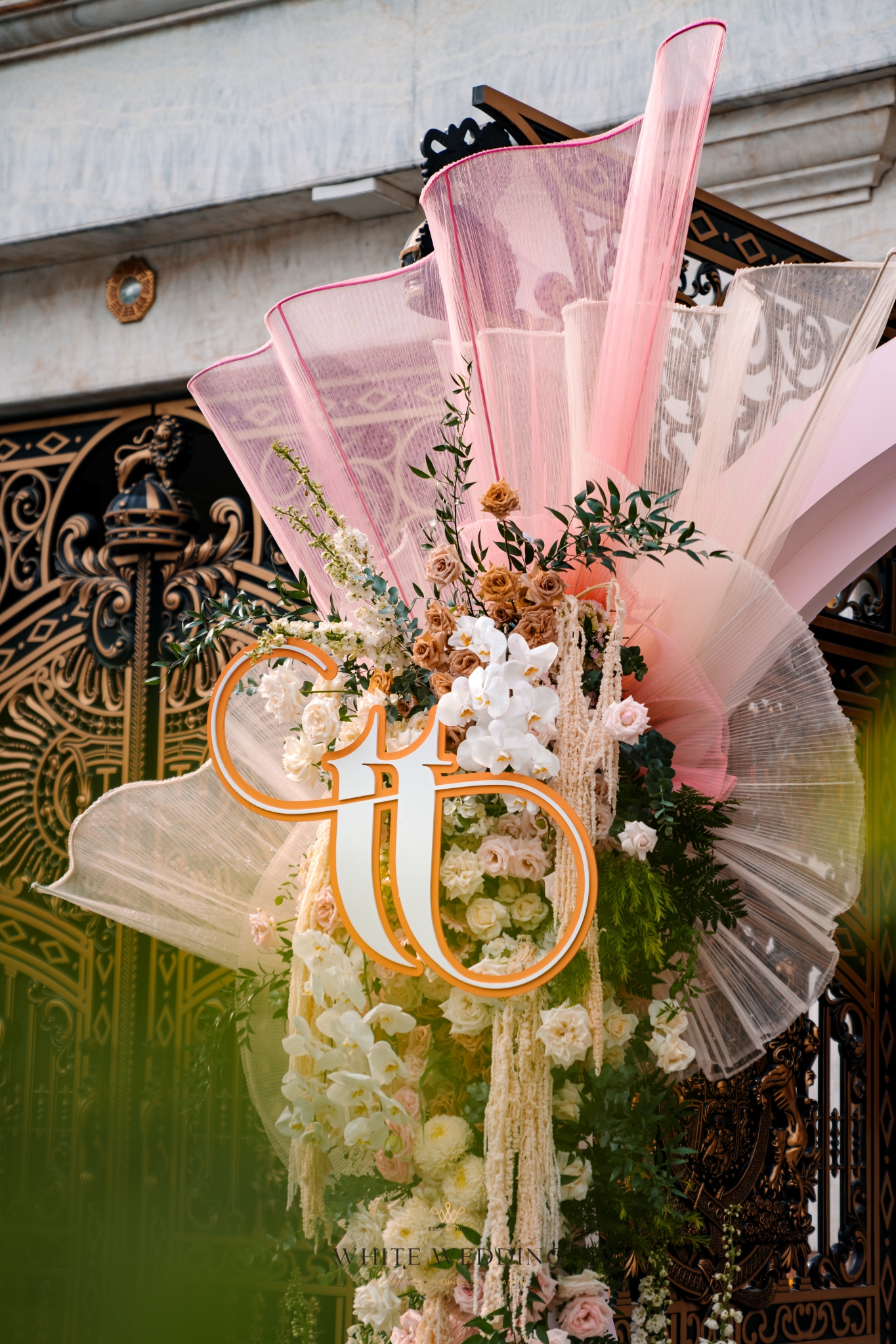 Sunset Peach 3 trang tri le gia tien sunset peach white wedding 56 1