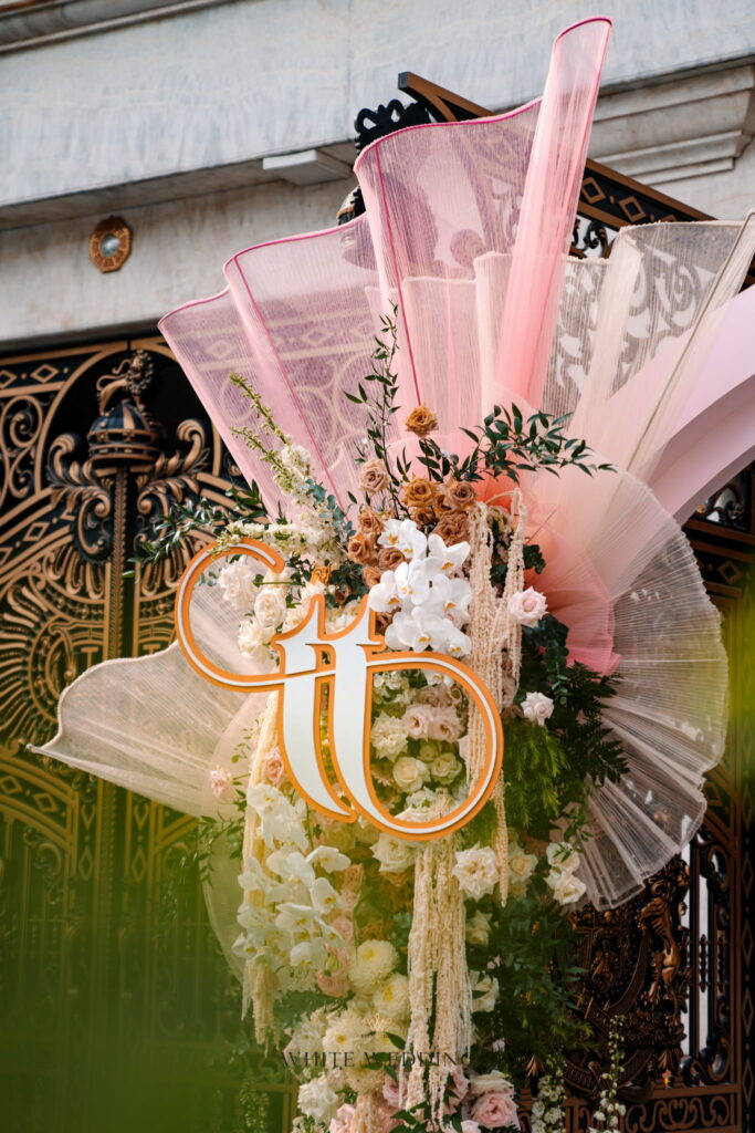 Sunset Peach 21 trang tri le gia tien sunset peach white wedding 56