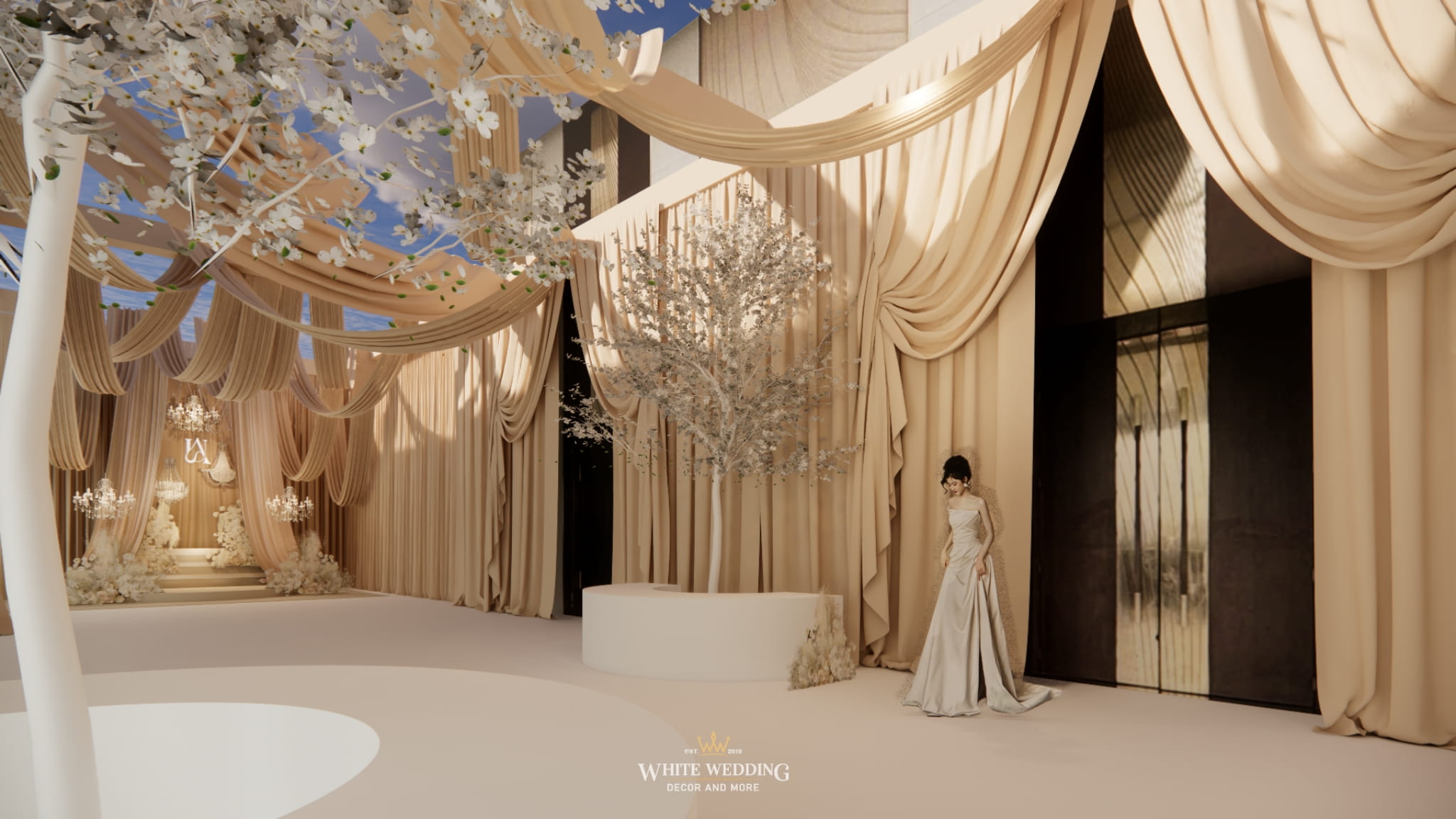 trang tri tiec cuoi a symphony of blooms white wedding 20