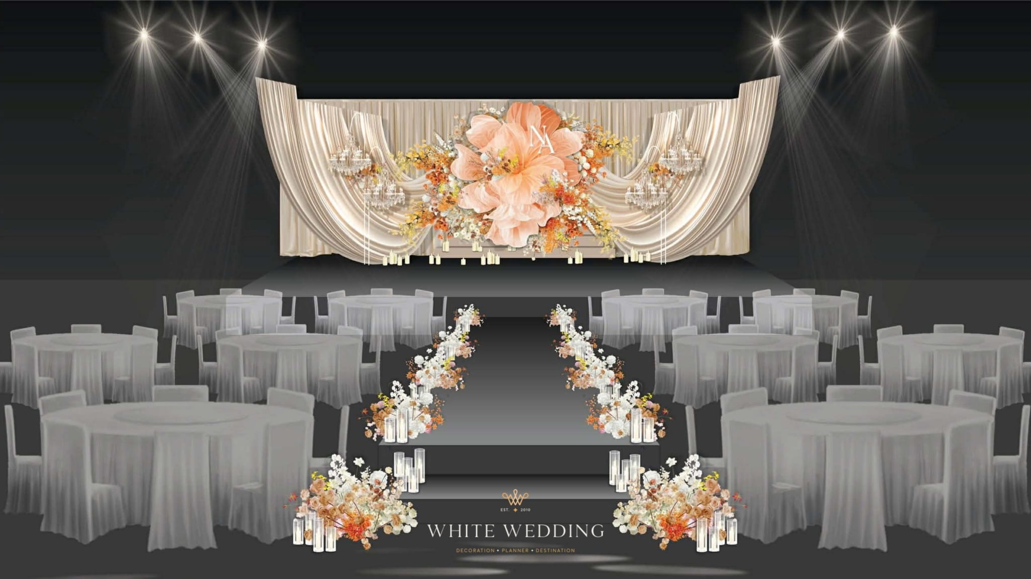 trang tri tiec cuoi amber muse white wedding 4 2
