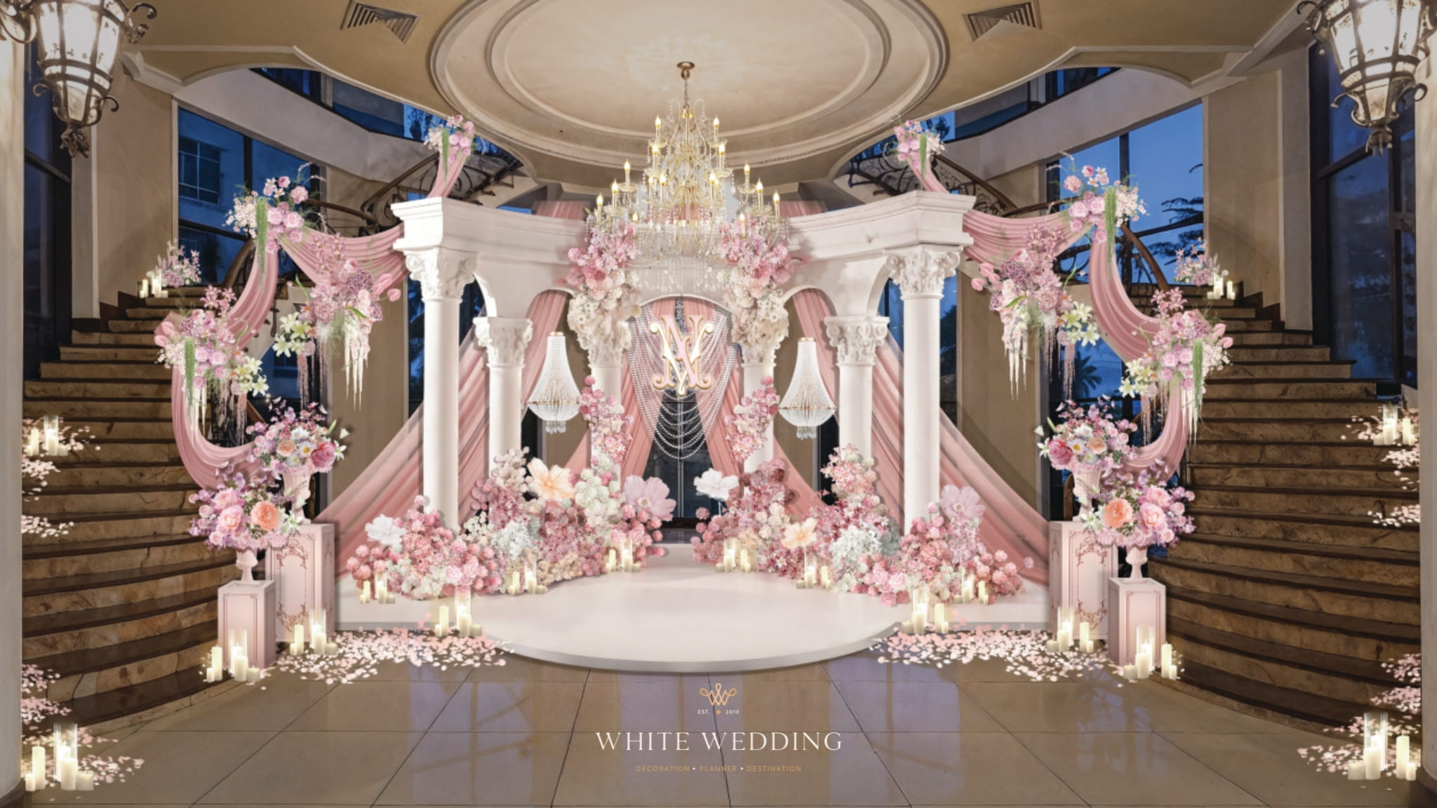 Dear, My Princess 6 trang tri tiec cuoi dear my princess white wedding 1 1