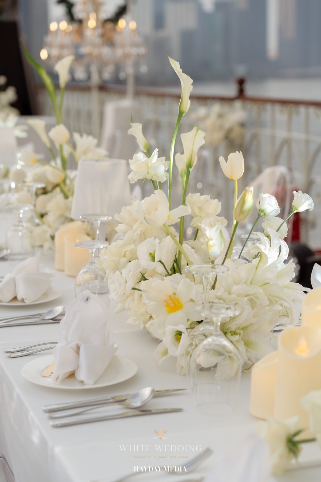 trang tri tiec cuoi dear my princess white wedding 17 1 1