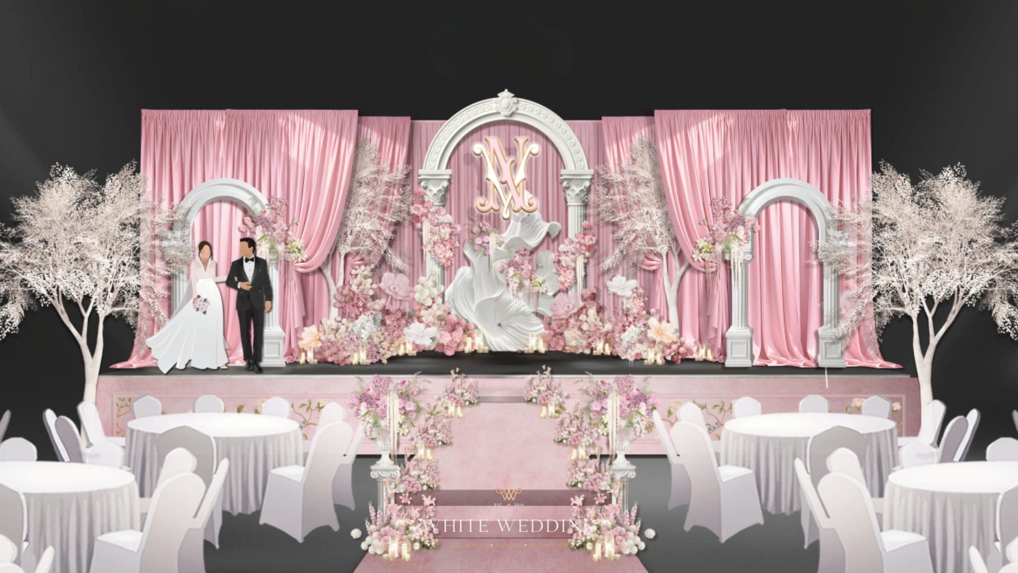 Dear, My Princess 1 trang tri tiec cuoi dear my princess white wedding 3 1 1