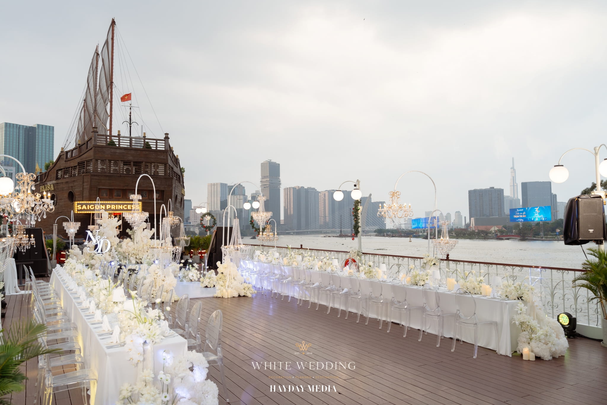 trang tri tiec cuoi dear my princess white wedding 4 3