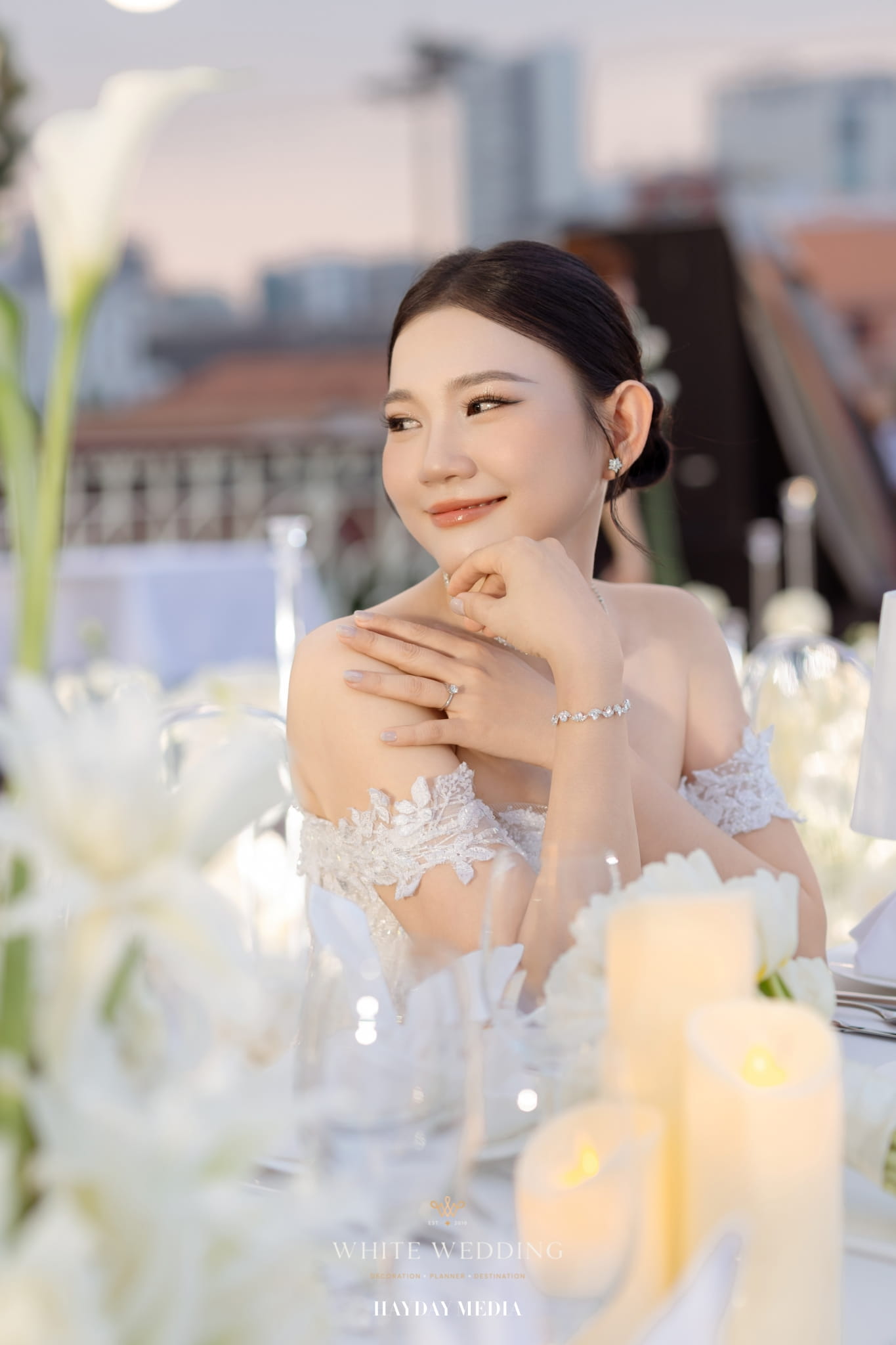 trang tri tiec cuoi dear my princess white wedding 41