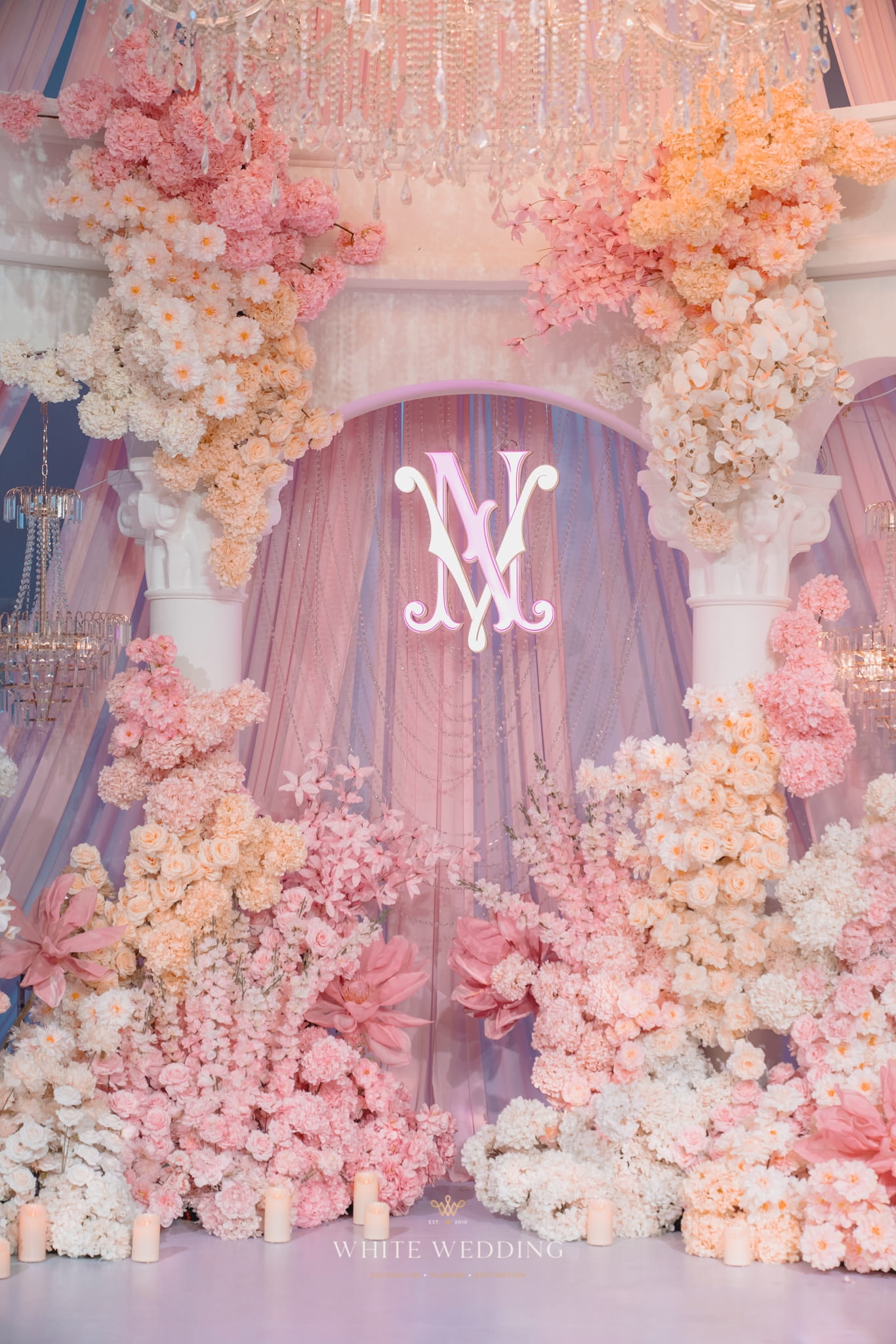 Dear, My Princess 35 trang tri tiec cuoi dear my princess white wedding 9 1