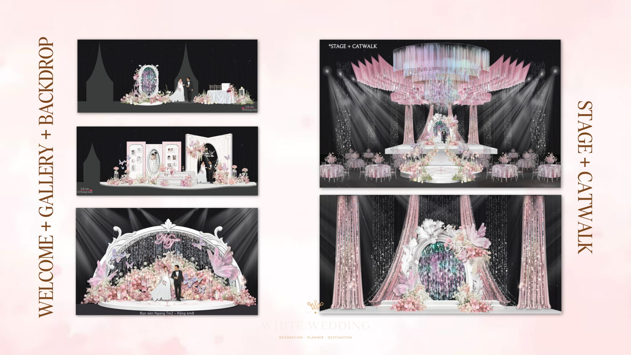 trang tri tiec cuoi floating to the heaven white wedding 117