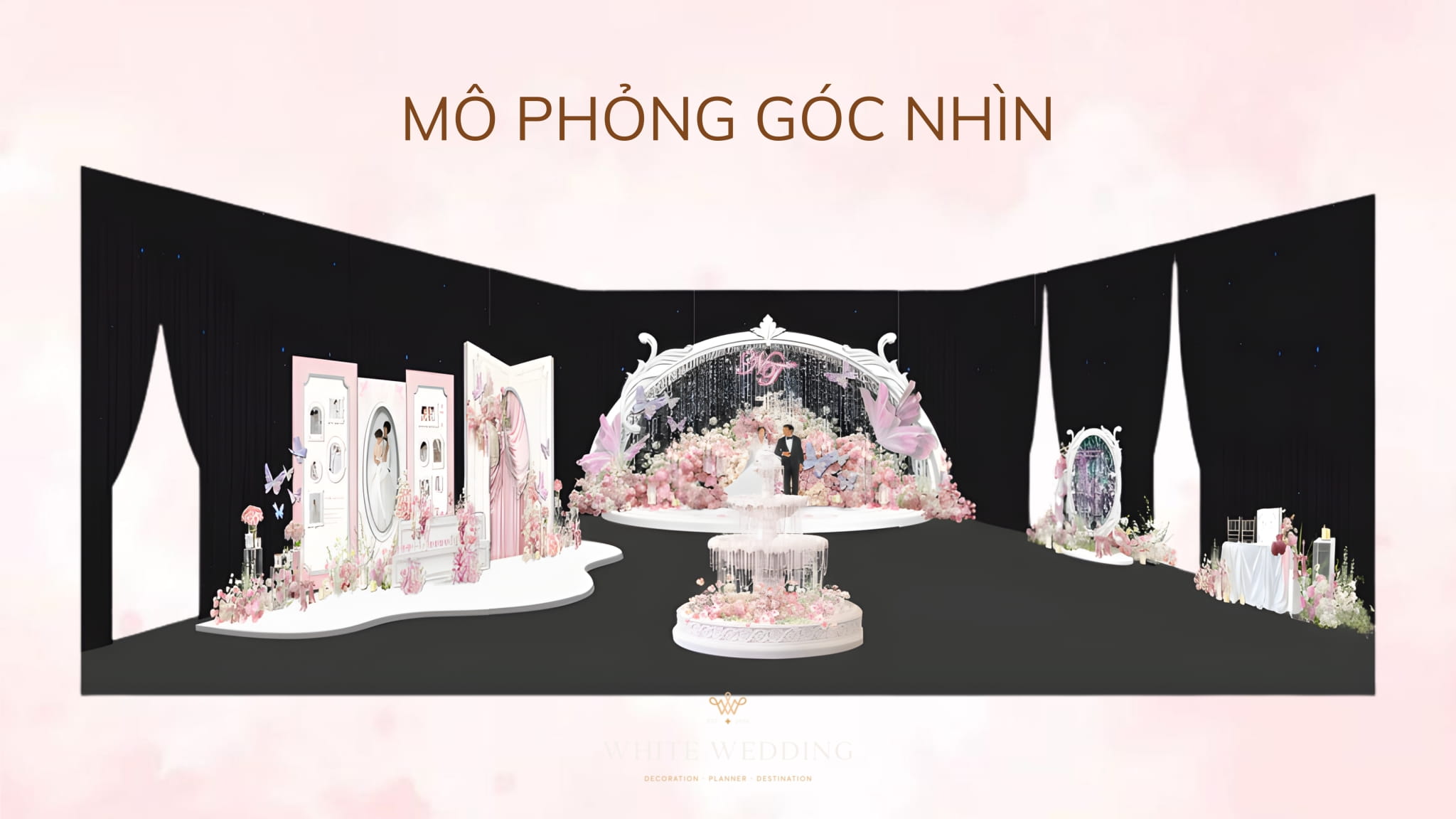 trang tri tiec cuoi floating to the heaven white wedding 118