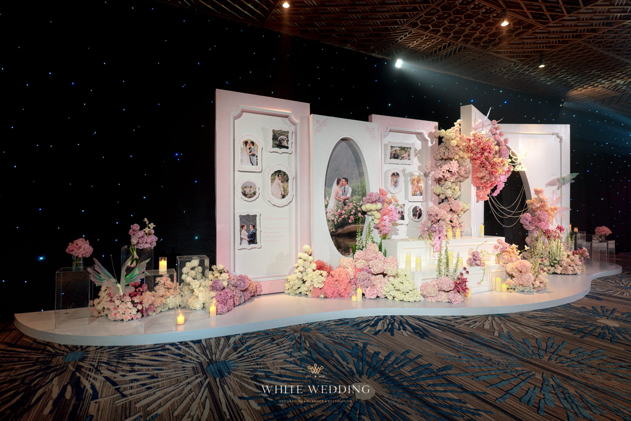 trang tri tiec cuoi floating to the heaven white wedding 20