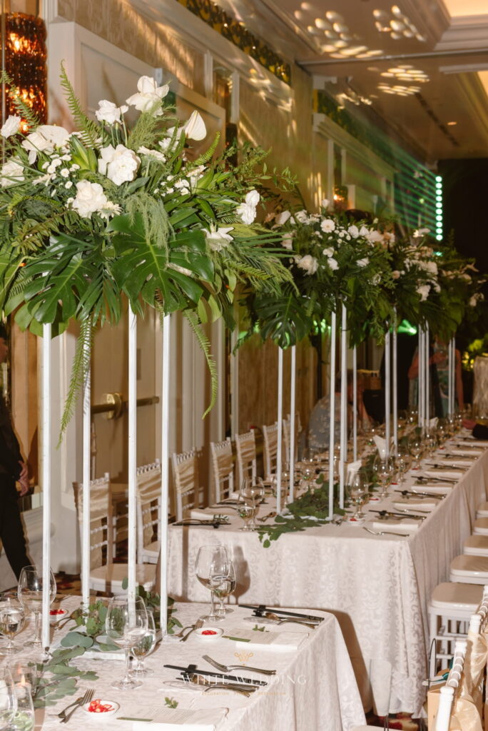 trang tri tiec cuoi green land white wedding 11