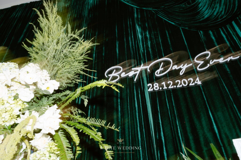 trang tri tiec cuoi green land white wedding 20 1