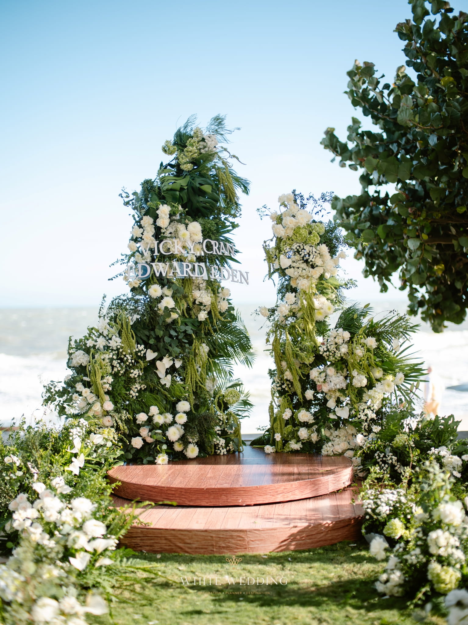 trang tri tiec cuoi green land white wedding 27 1