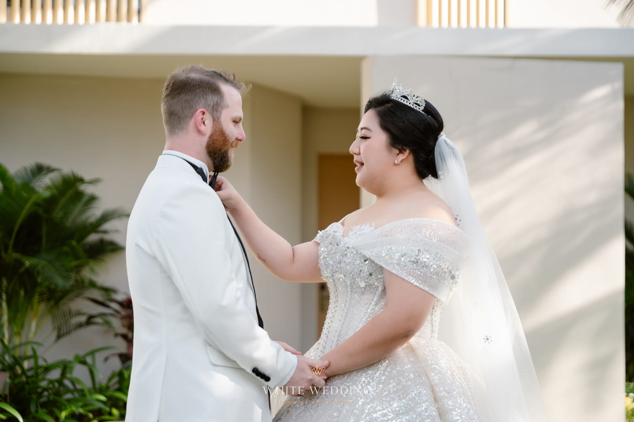 trang tri tiec cuoi green land white wedding 3 1