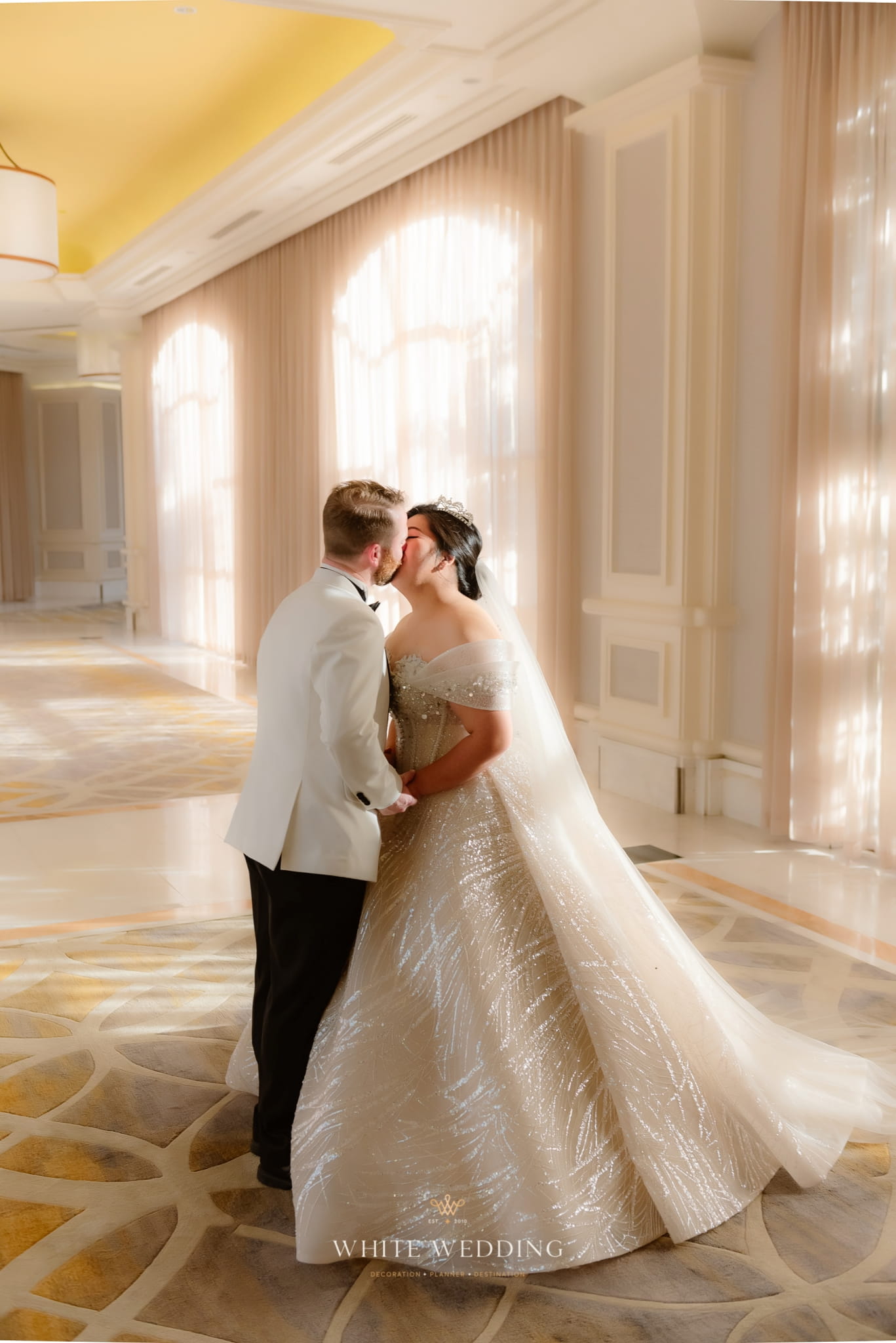 trang tri tiec cuoi green land white wedding 5 1