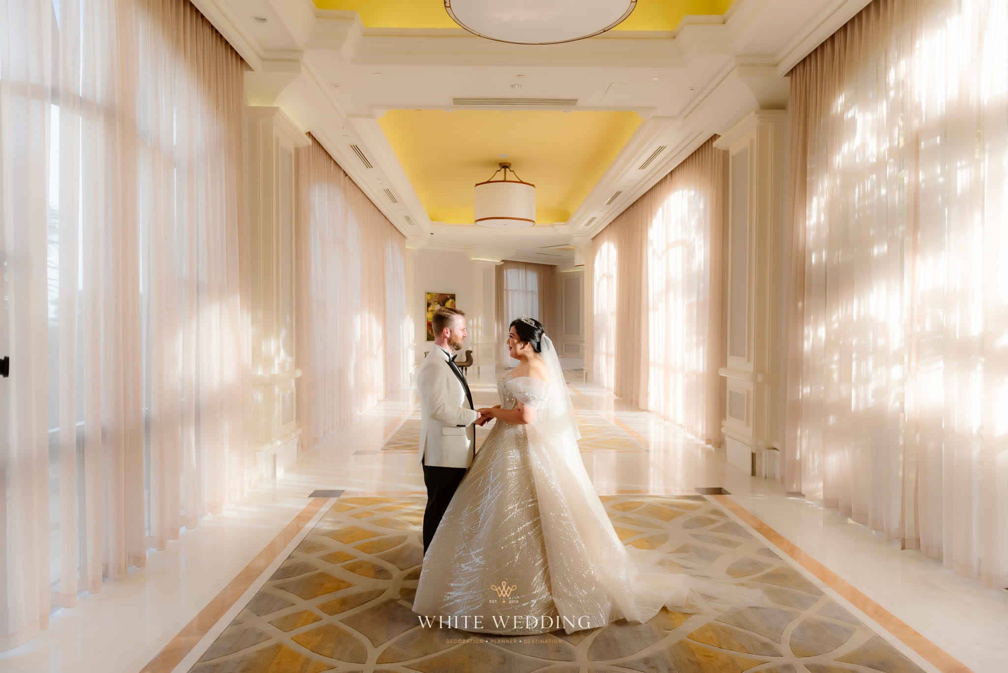 trang tri tiec cuoi green land white wedding 6 1