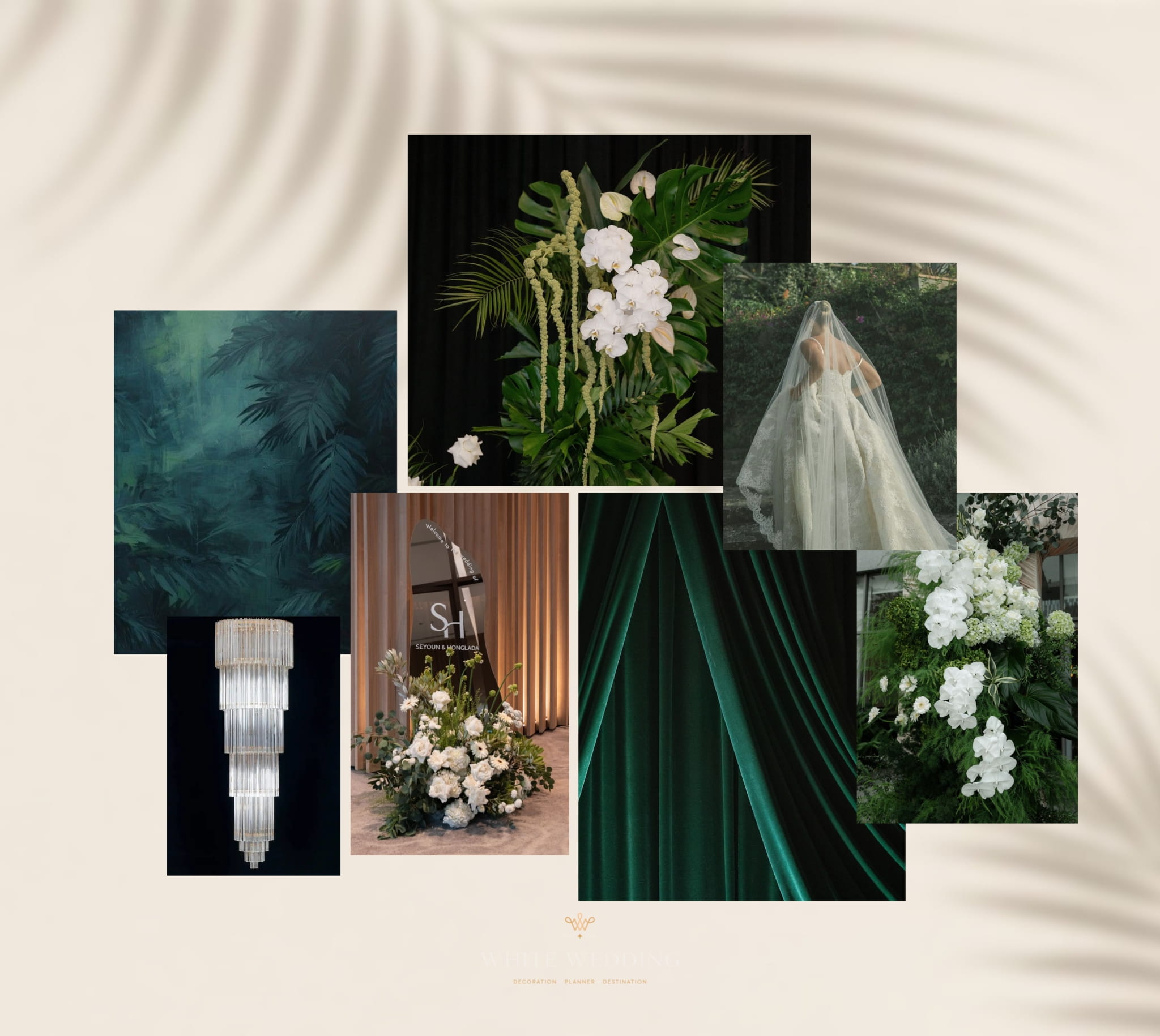 trang tri tiec cuoi green land white wedding 8