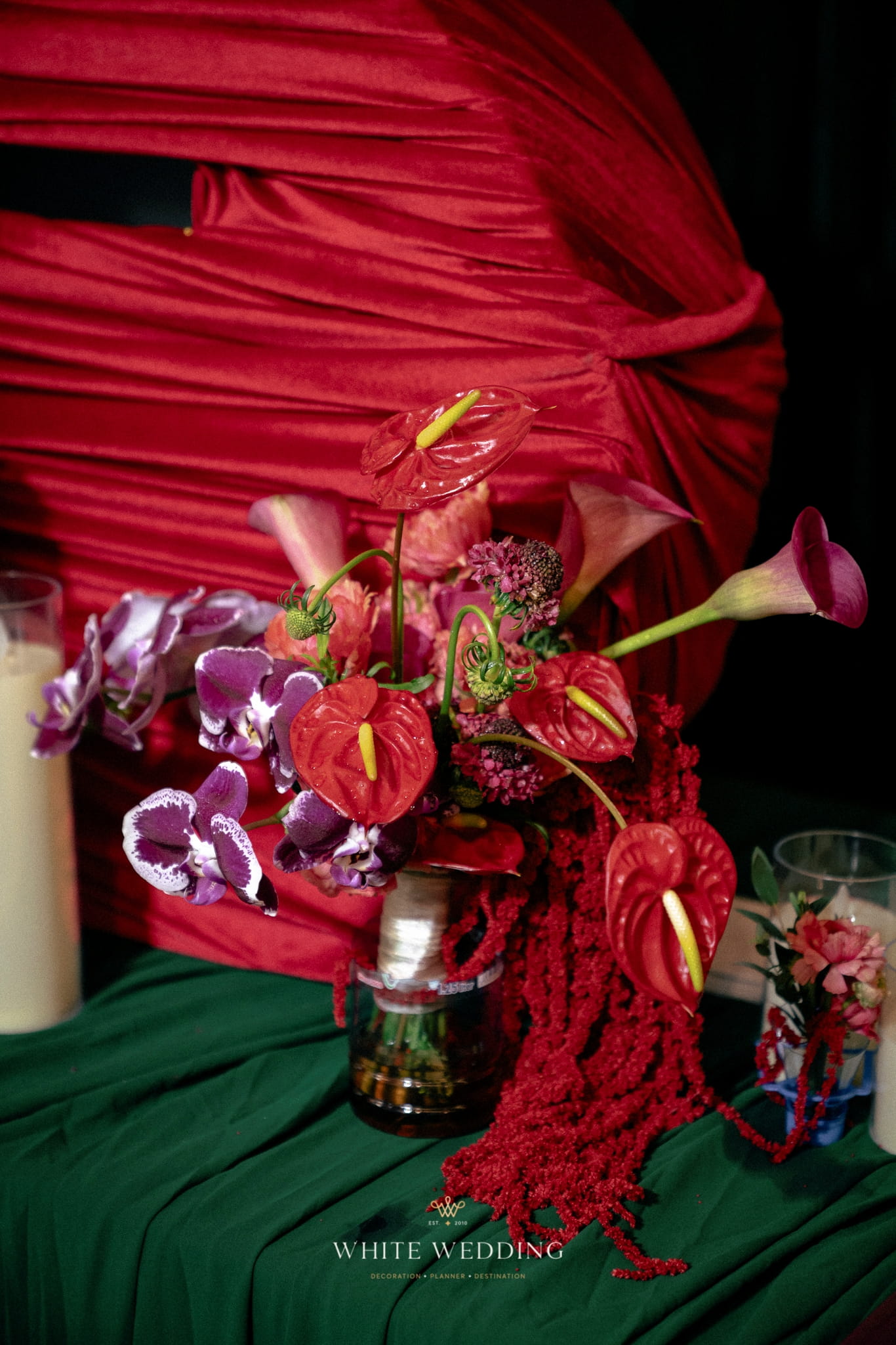 trang tri tiec cuoi indochine crystal white wedding 12